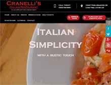 Tablet Screenshot of cranellis.com